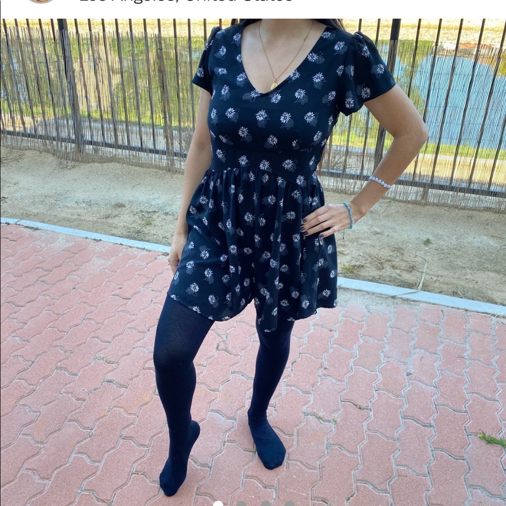 Black romper dress